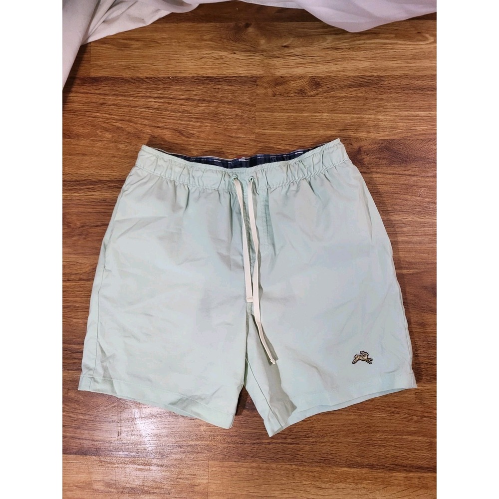 Tracksmith Run Cannonball Running Shorts S Mint Green Plaid Lined 6" Gym Swim